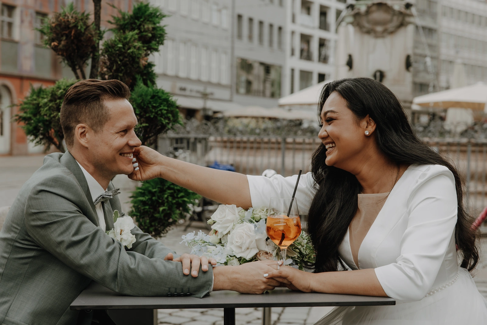 Verena & Nicolas, echtes Hochzeitspaar