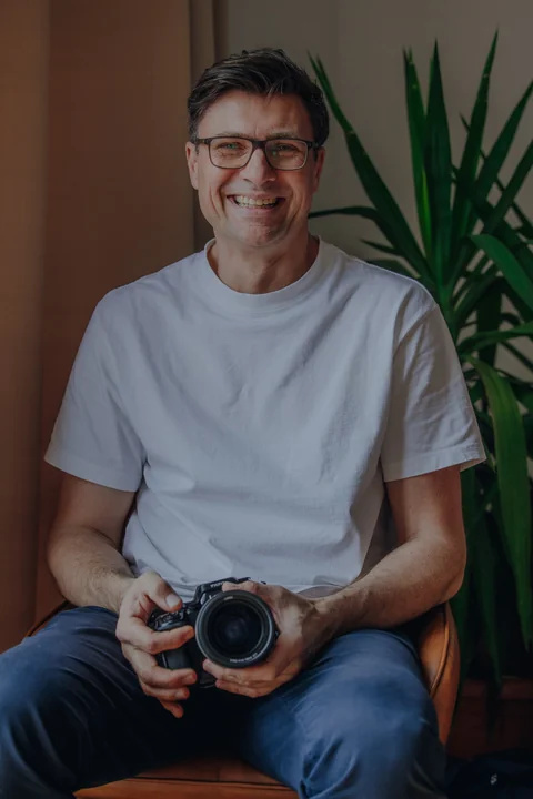 Denny Gumm mit Kamera