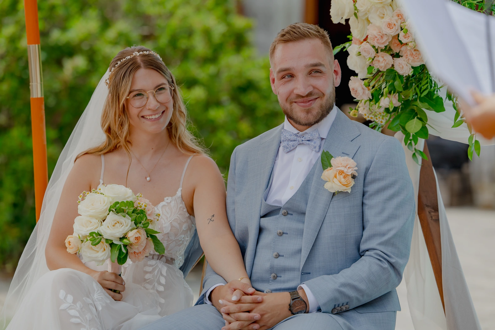 Jennifer & Alex, echtes Hochzeitspaar
