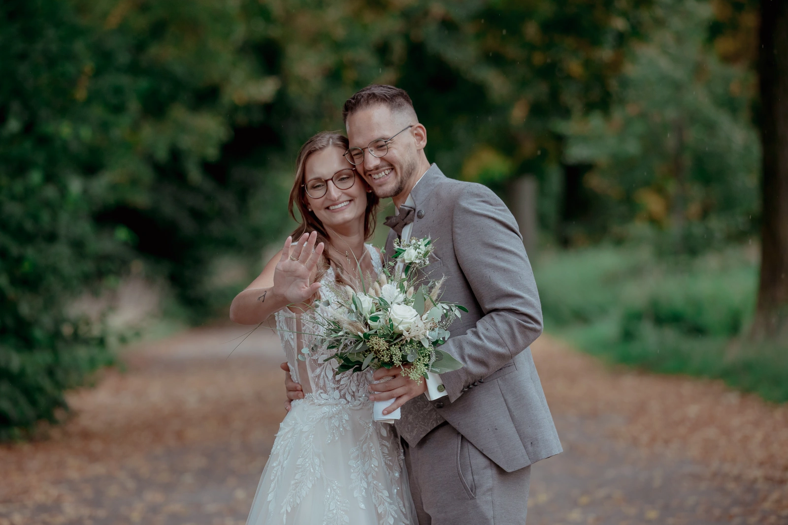 Brautpaar am Hochzeitstag